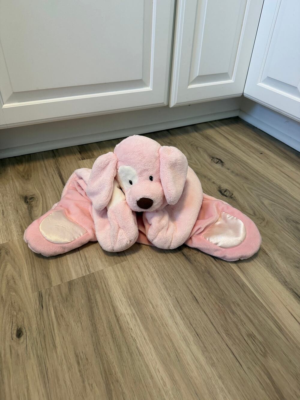 Baby Gund Spunky Pink Puppy Dog HuggyBuddy Security Blanket Lovey Plush 17"